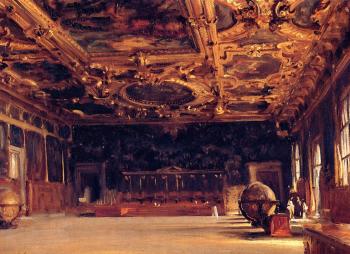 約翰 辛格 薩金特 Interior of the Doge's Palace 約翰 辛格 薩金特 Interior of the Doge's Palace